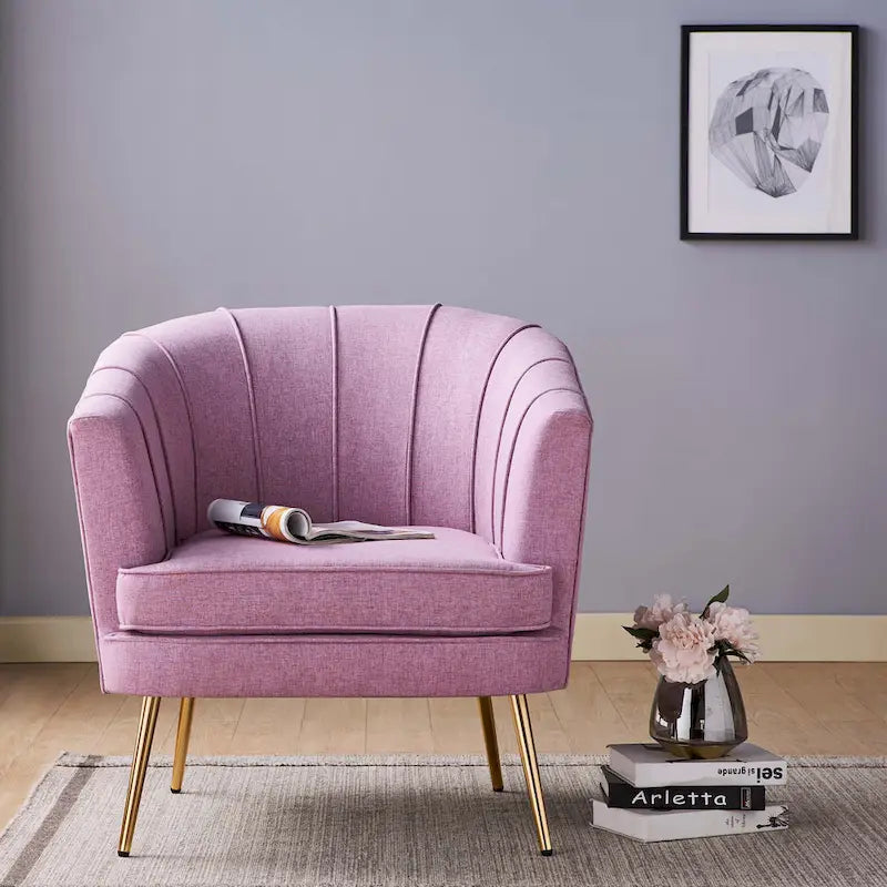 Fauteuil d'appoint rembourré contemporain Delicia de Furniture of America