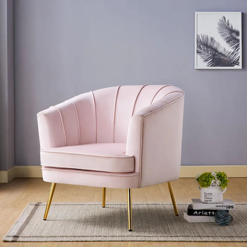 Fauteuil d'appoint rembourré contemporain Delicia de Furniture of America