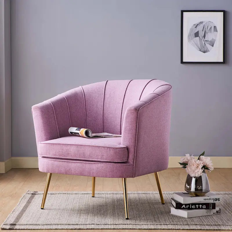 Fauteuil d'appoint rembourré contemporain Delicia de Furniture of America