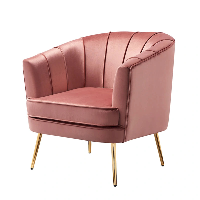 Fauteuil d'appoint rembourré contemporain Delicia de Furniture of America