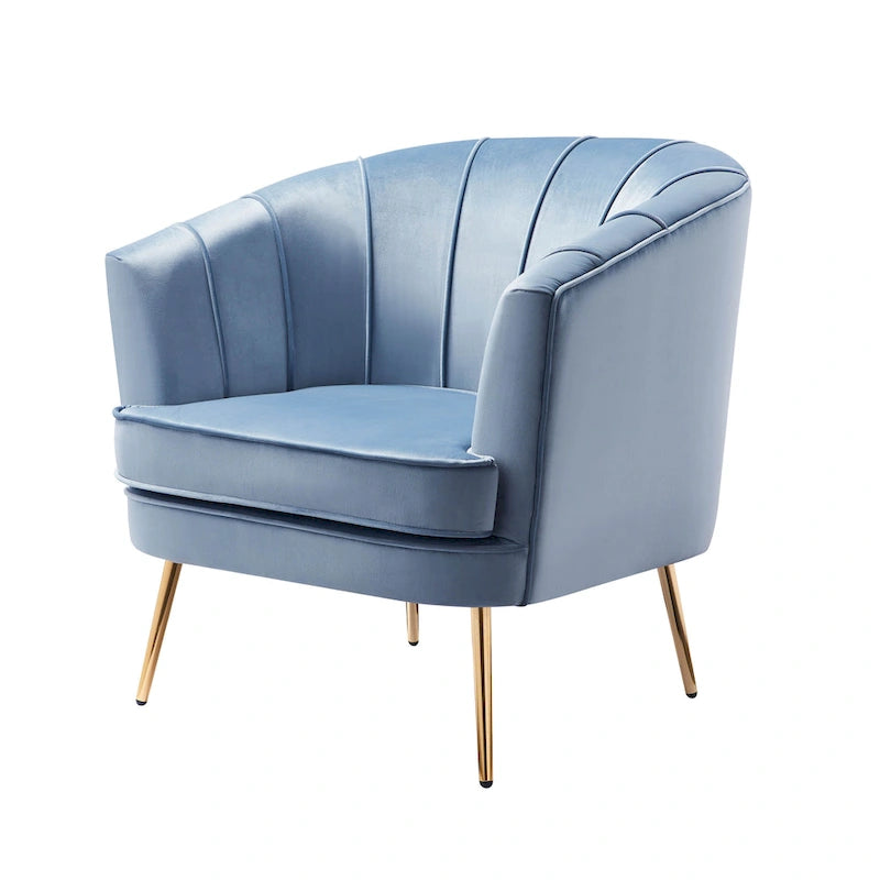 Fauteuil d'appoint rembourré contemporain Delicia de Furniture of America