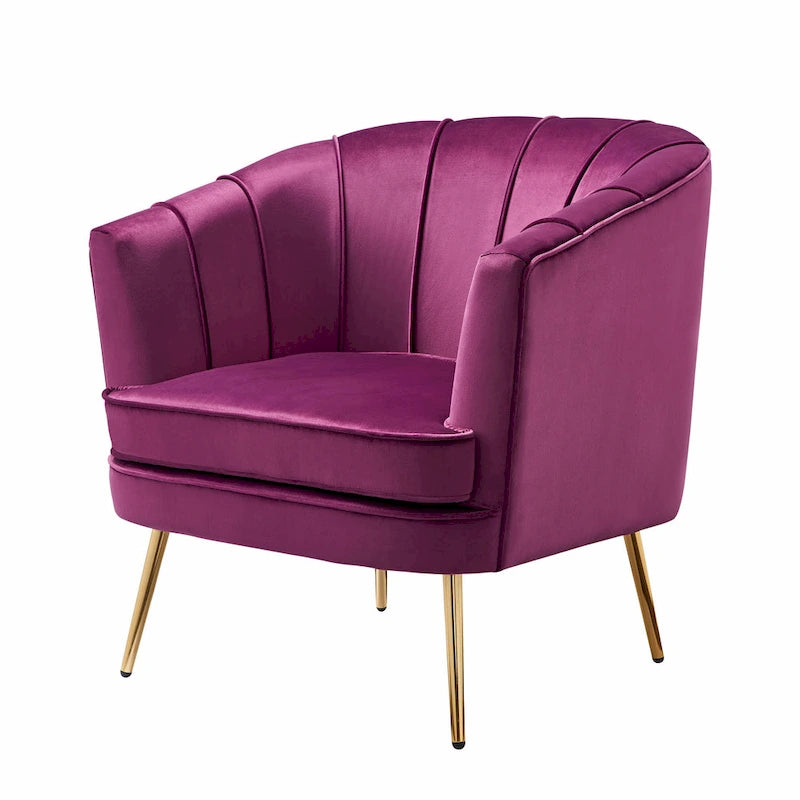 Fauteuil d'appoint rembourré contemporain Delicia de Furniture of America