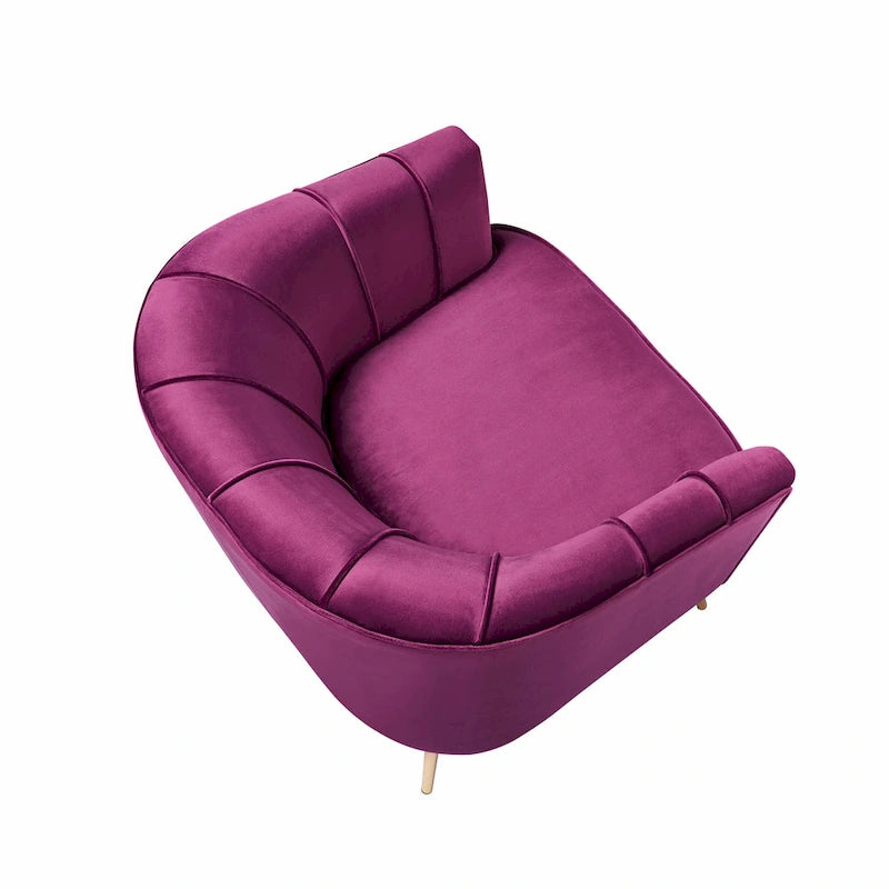 Fauteuil d'appoint rembourré contemporain Delicia de Furniture of America