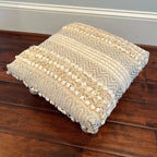 Tabouret rembourré en coton dhurrie fait main HERATE ORIENTAL