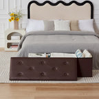 Pouf de rangement pliable, repose-pieds, pouf en cuir capitonné, petit pouf cube pour salon, chambre ou dortoir