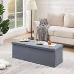 Pouf de rangement pliable, repose-pieds, pouf en cuir capitonné, petit pouf cube pour salon, chambre ou dortoir