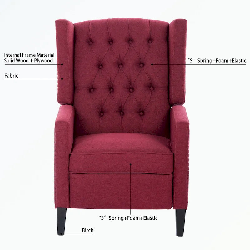 Fauteuil inclinable à oreilles manuel