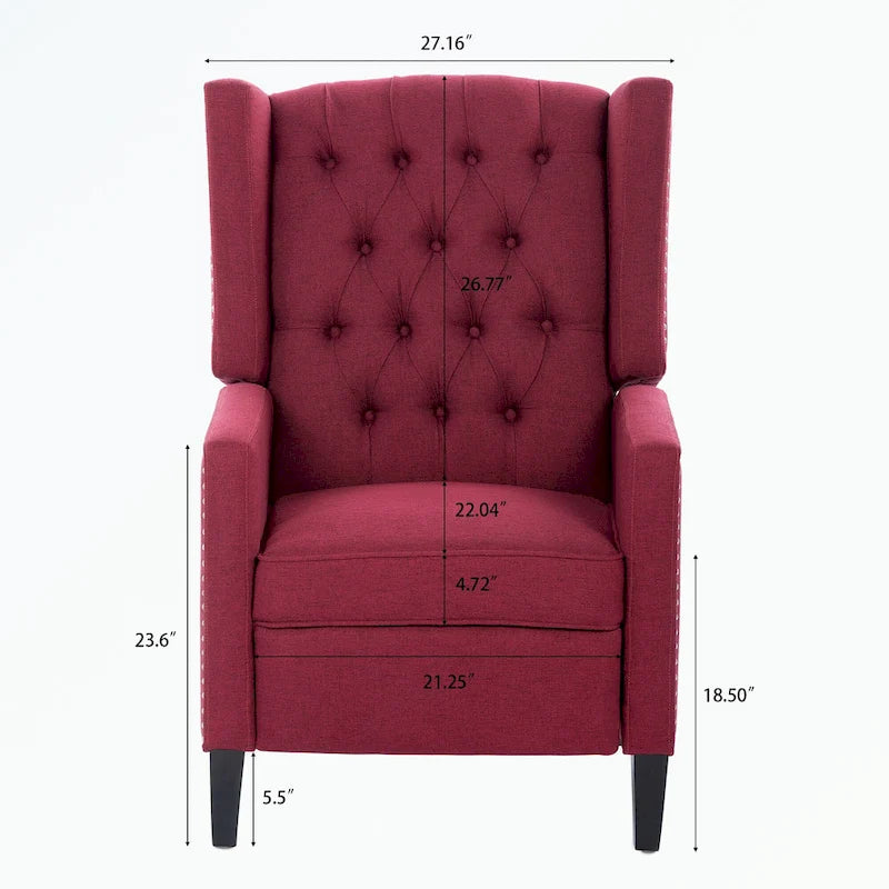 Fauteuil inclinable à oreilles manuel