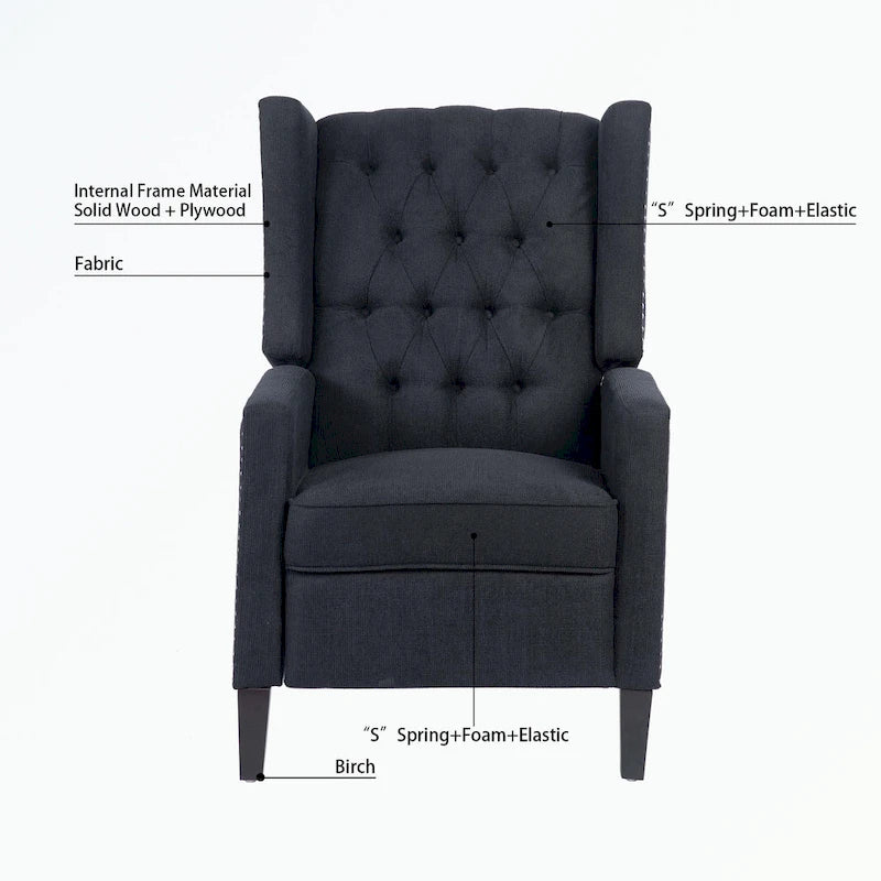 Fauteuil inclinable à oreilles manuel