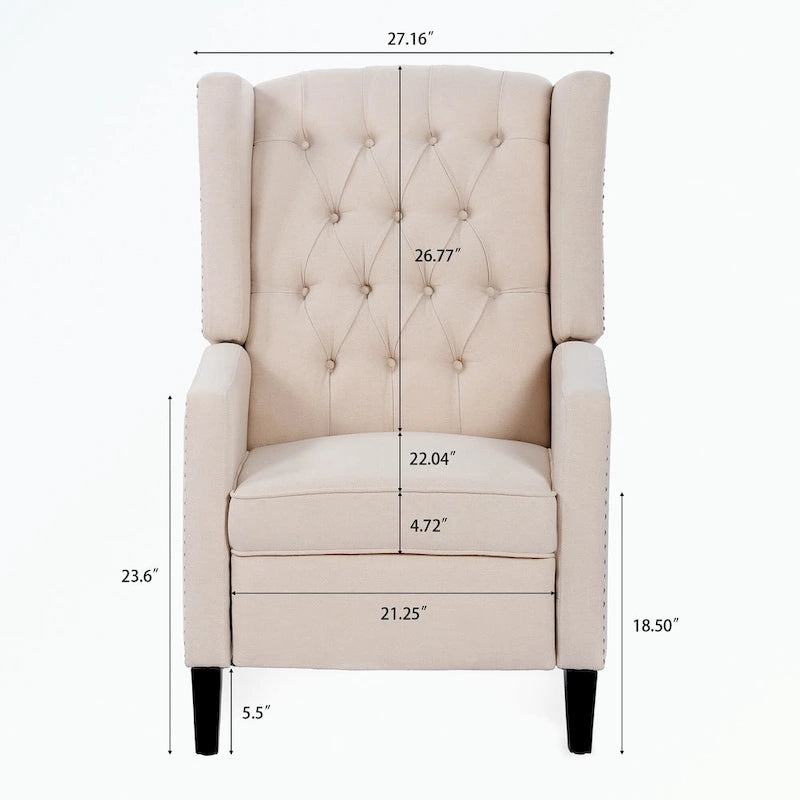 Fauteuil inclinable à oreilles manuel