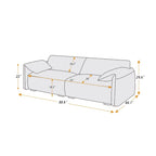 Canapé moderne VANOMi 88,6 pouces, canapé de détente pour salle de jeux ou salon - 75 po x 24 po