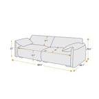 Canapé moderne VANOMi 88,6 pouces, canapé de détente pour salle de jeux ou salon - 75 po x 24 po