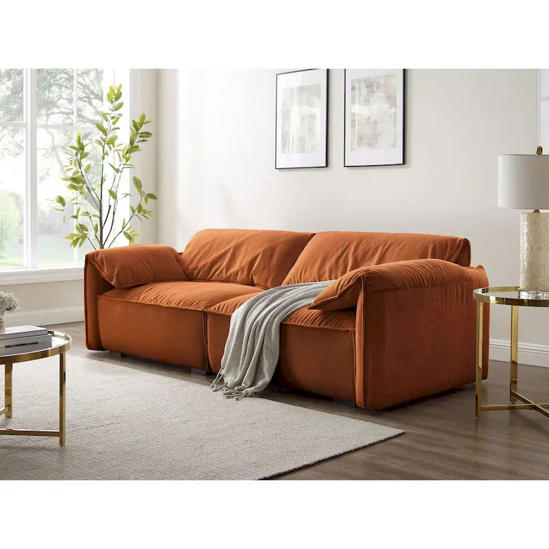 Canapé moderne VANOMi 88,6 pouces, canapé de détente pour salle de jeux ou salon - 75 po x 24 po