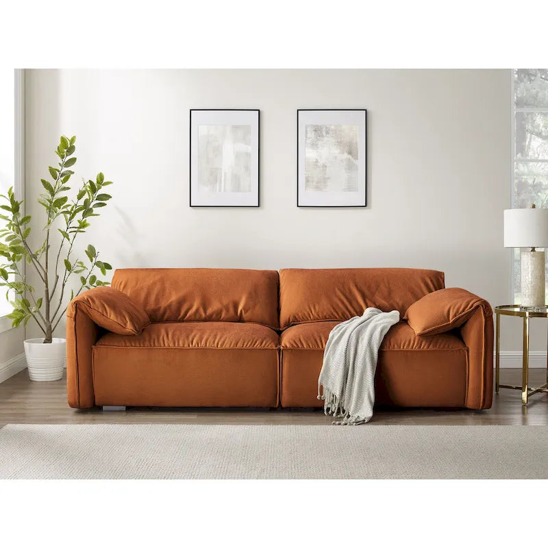 Canapé moderne VANOMi 88,6 pouces, canapé de détente pour salle de jeux ou salon - 75 po x 24 po