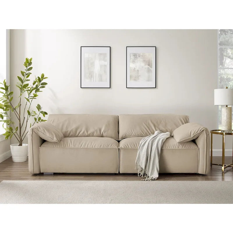 Canapé moderne VANOMi 88,6 pouces, canapé de détente pour salle de jeux ou salon - 75 po x 24 po