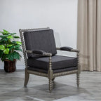 Fauteuil à fuseaux en tissu