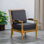 Fauteuil à fuseaux en tissu