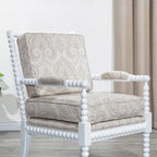 Fauteuil à fuseaux en tissu