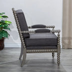 Fauteuil à fuseaux en tissu