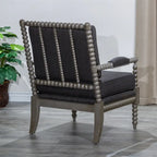 Fauteuil à fuseaux en tissu