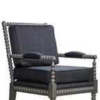 Fauteuil à fuseaux en tissu