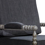 Fauteuil à fuseaux en tissu