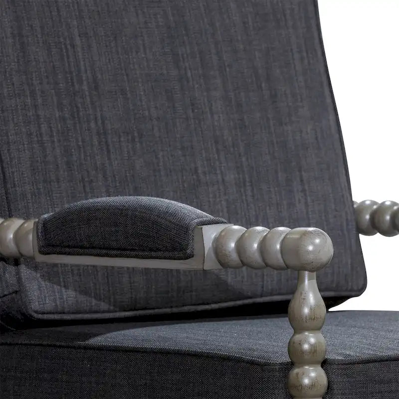 Fauteuil à fuseaux en tissu