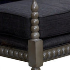 Fauteuil à fuseaux en tissu
