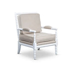 Fauteuil à fuseaux en tissu