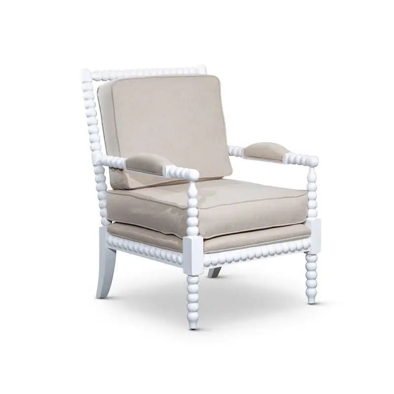 Fauteuil à fuseaux en tissu