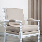 Fauteuil à fuseaux en tissu