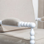 Fauteuil à fuseaux en tissu