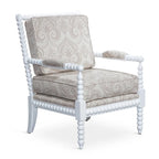 Fauteuil à fuseaux en tissu