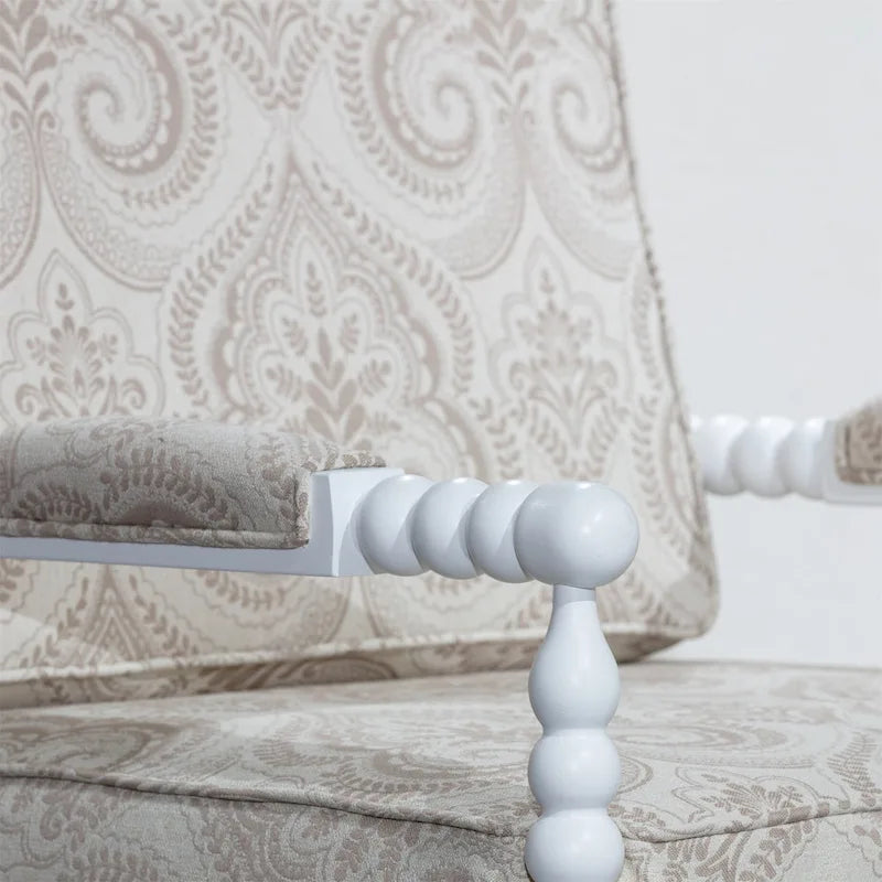 Fauteuil à fuseaux en tissu