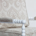 Fauteuil à fuseaux en tissu