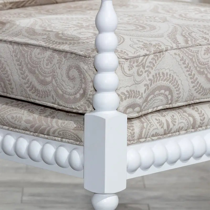 Fauteuil à fuseaux en tissu