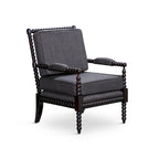 Fauteuil à fuseaux en tissu