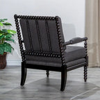 Fauteuil à fuseaux en tissu