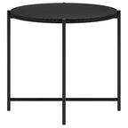 Table d'appoint ronde Loretta de 60 cm de large avec plateau en MDF