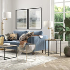 Table d'appoint ronde Loretta de 60 cm de large avec plateau en MDF