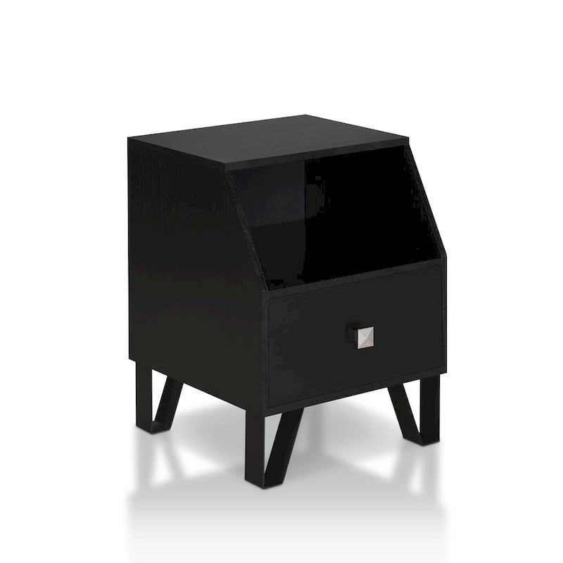 Table d'appoint contemporaine Kara de 40,6 cm (16 pouces) à une étagère par Furniture of America