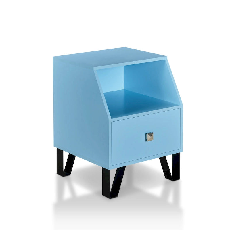 Table d'appoint contemporaine Kara de 40,6 cm (16 pouces) à une étagère par Furniture of America