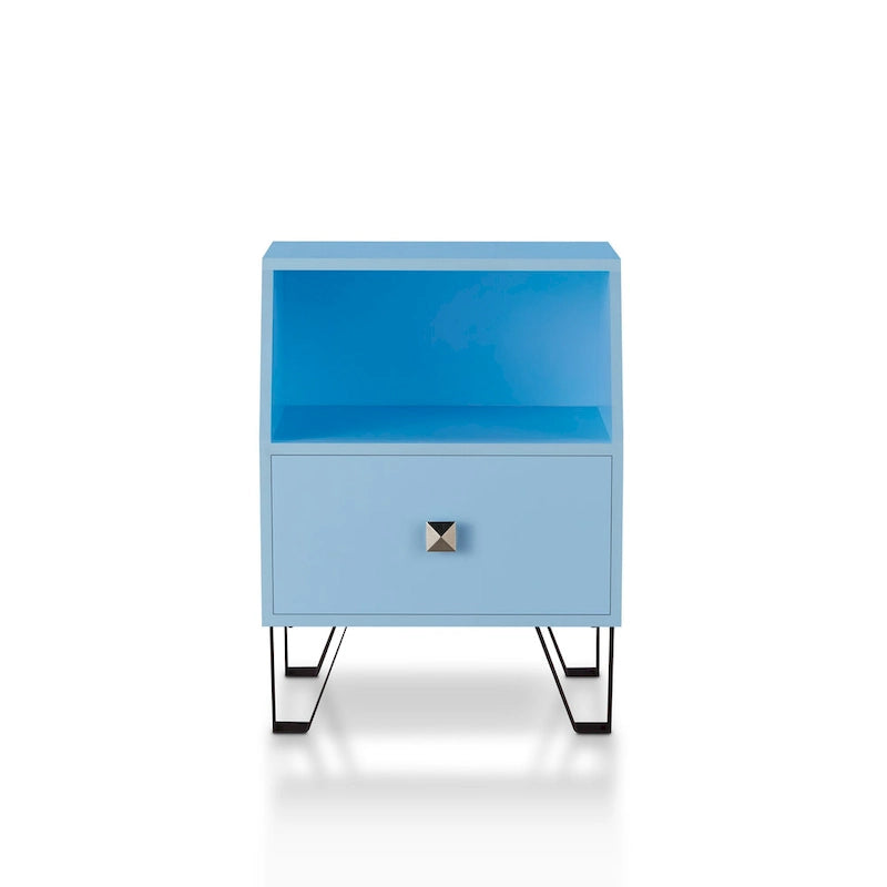 Table d'appoint contemporaine Kara de 40,6 cm (16 pouces) à une étagère par Furniture of America