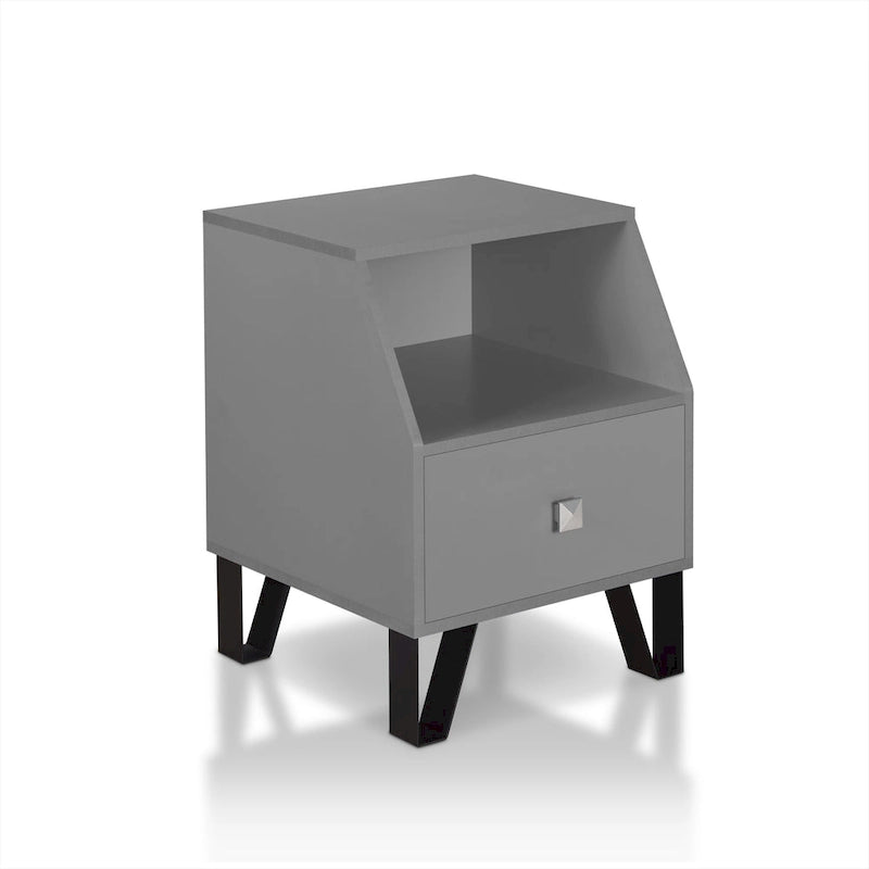 Table d'appoint contemporaine Kara de 40,6 cm (16 pouces) à une étagère par Furniture of America