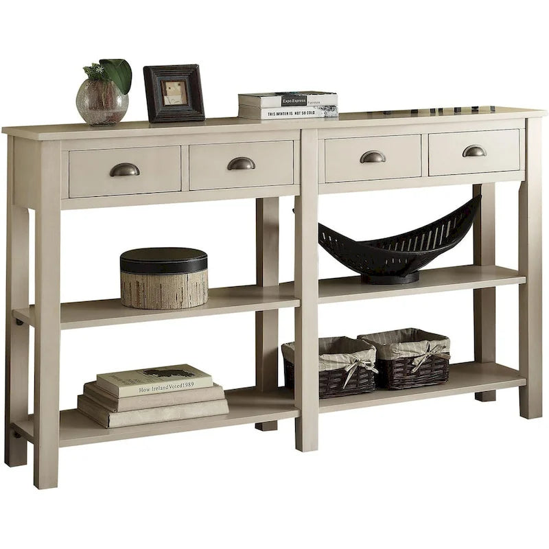 Console de 72 pouces avec 4 tiroirs