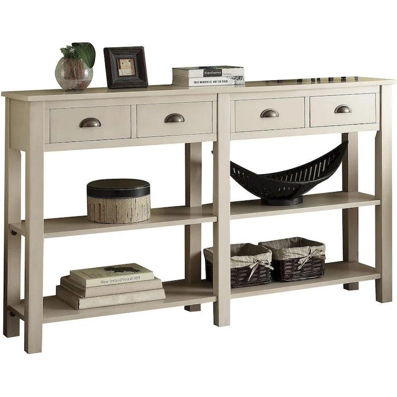 Console de 72 pouces avec 4 tiroirs