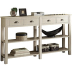 Console de 72 pouces avec 4 tiroirs