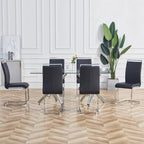 Ensemble de 4 chaises de salle à manger modernes en similicuir PU