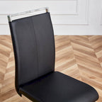 Ensemble de 4 chaises de salle à manger modernes en similicuir PU