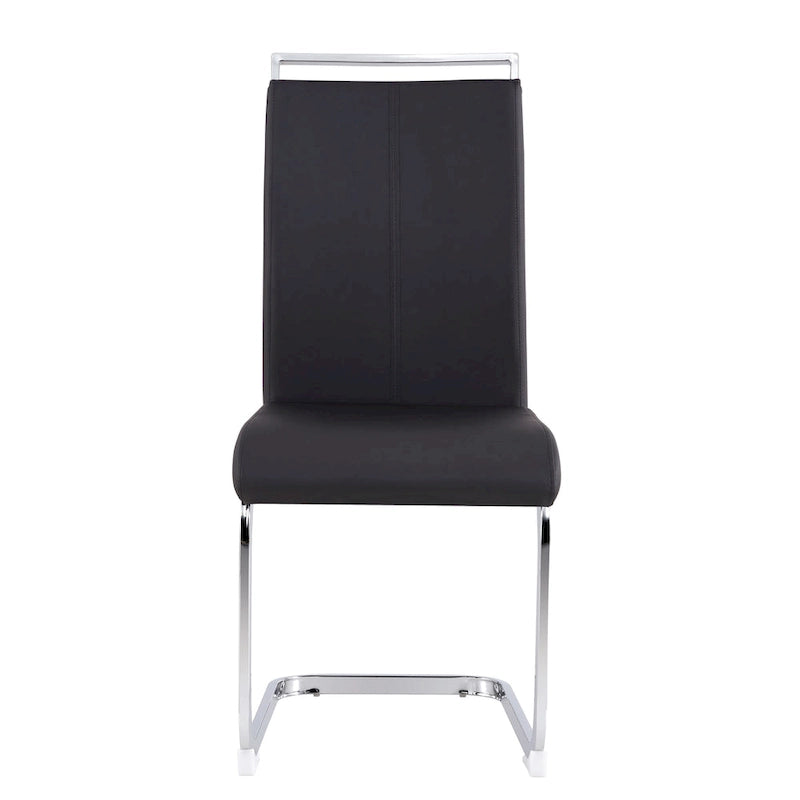 Ensemble de 4 chaises de salle à manger modernes en similicuir PU